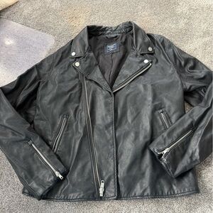 Abercrombie & Fitch Black Leather Jacket